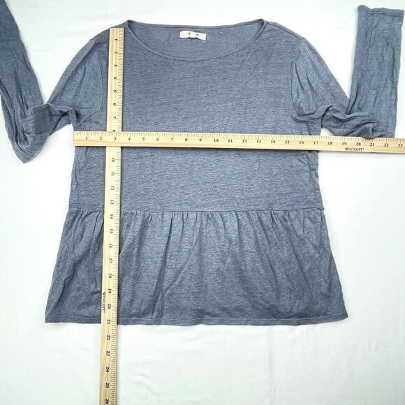 Madewell Modern Linen Peplum Top - Picture 6 of 8